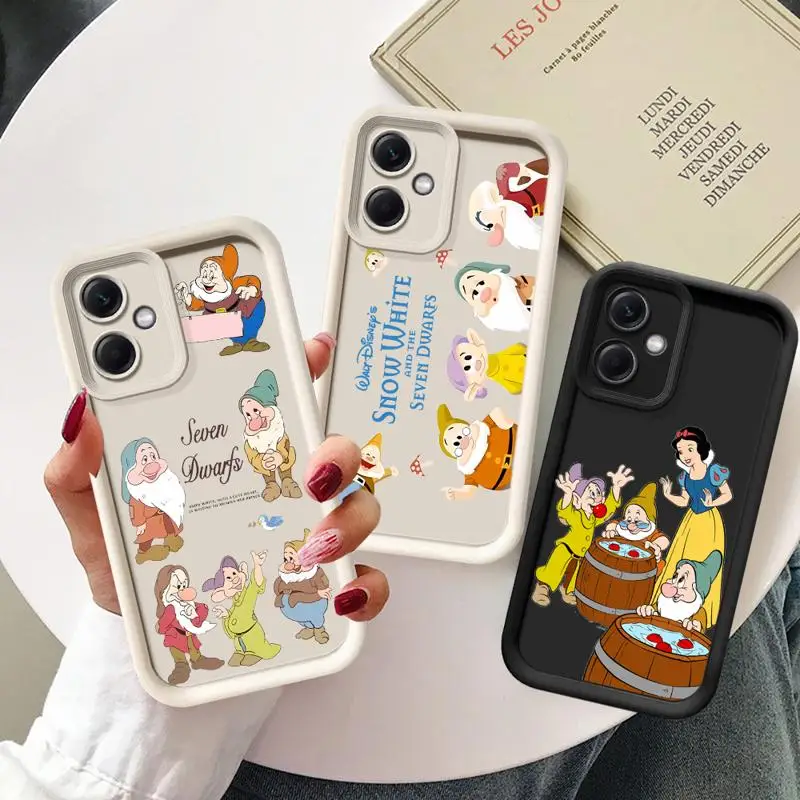 Disney Snow White Dopey Doc Phone case for Redmi Note 12 13 5G 10Pro cases 11 10 12S 13pro 4G 11S 12ProPlus fundas 11Pro Cover