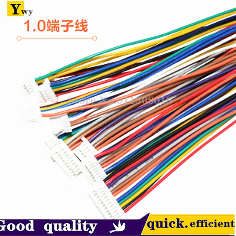 SH1.0SH1.0mm Terminal wire spacing 1.0mm Single-head color electronic connection cable 600MM