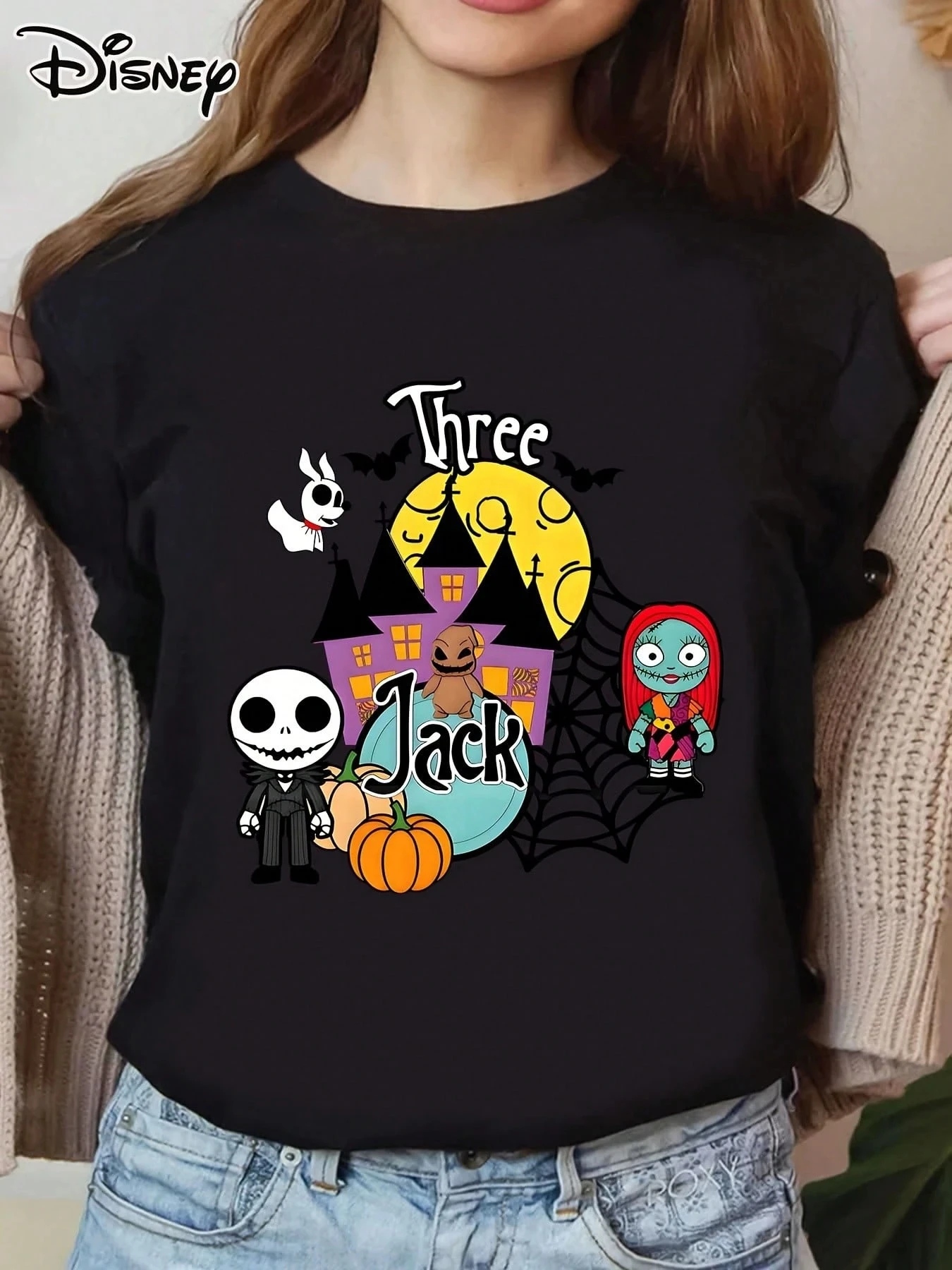 

Summer Disney Halloween Nightmare Before Christmas T-Shirt, Disney Horror Season Tee, Mickey's Horror Party, Jack Skeleton Top