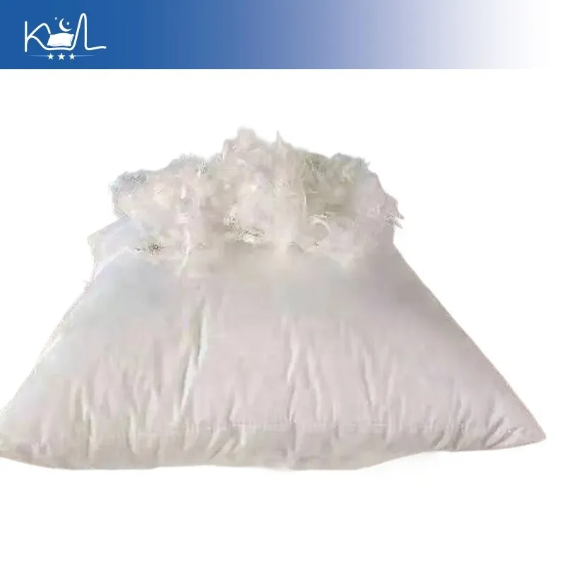 White Goose Down & Feather Pillow Insert Neck Support Sleeping Aid Hotel Grade Single Size Adult Home Pillow Core