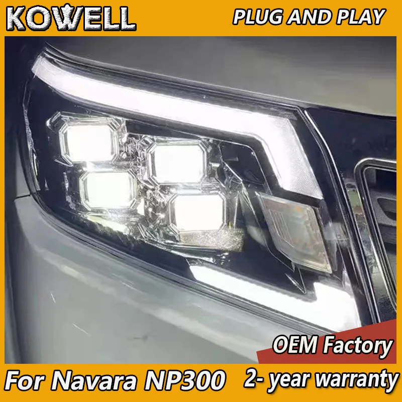 

Car Styling for Nissan Navara Head Light 2015-2020 Navara NP300 Headlight DRL Turn Signal Low High Beam Projector Lens