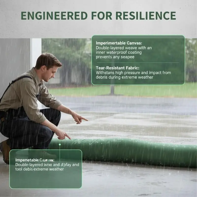 Heavy Duty Flood Reusable Canvas Flood Control Large Capacity Flood Sandbags