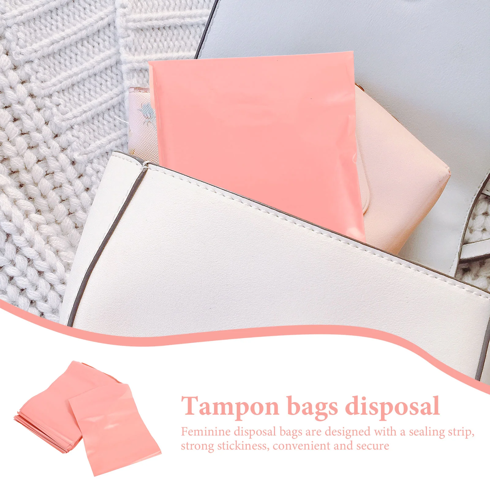 200 Pcs Hygiene Bag Garbage Bags Sanitary Napkin Storage Feminine Disposal Waste New Material Tampon Women