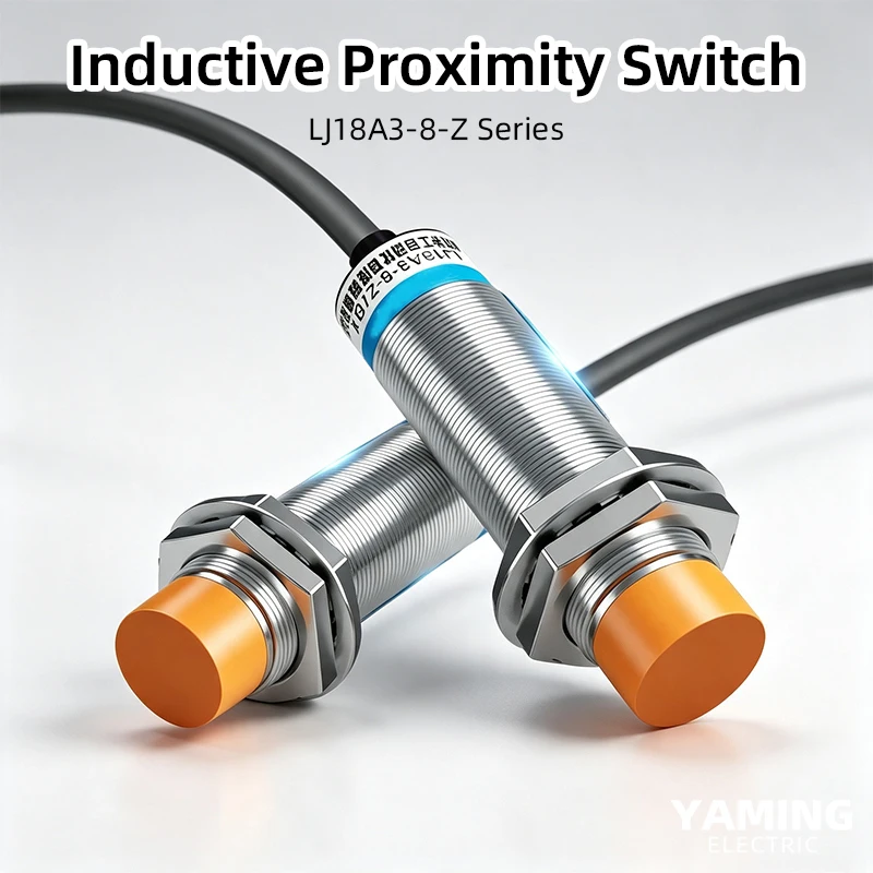 LJ18A3-8-Z Series M18 Inductive Proximity Switch Sensor DC6-36V 2/3 Wire NPN PNP NO NC 8mm Detect Distance Metal Detection