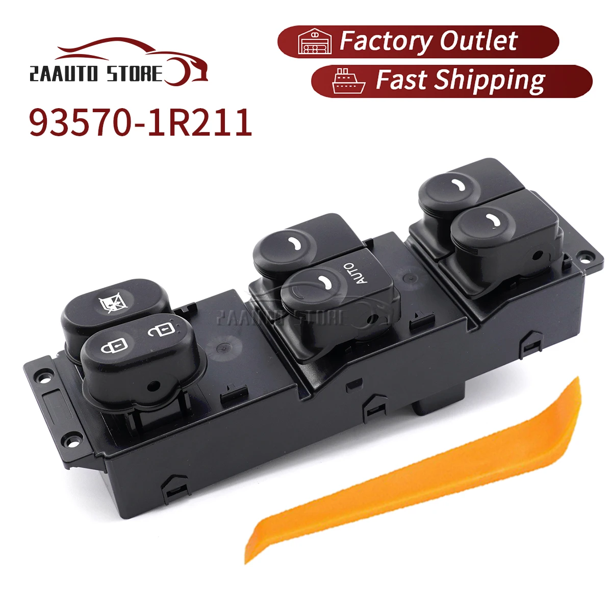 

93570-1R211 For Hyundai Accent 2015 2016 2017 LHD Front Left Auto Power Window Switch Control Parts Lifter 935701R211 16Pins