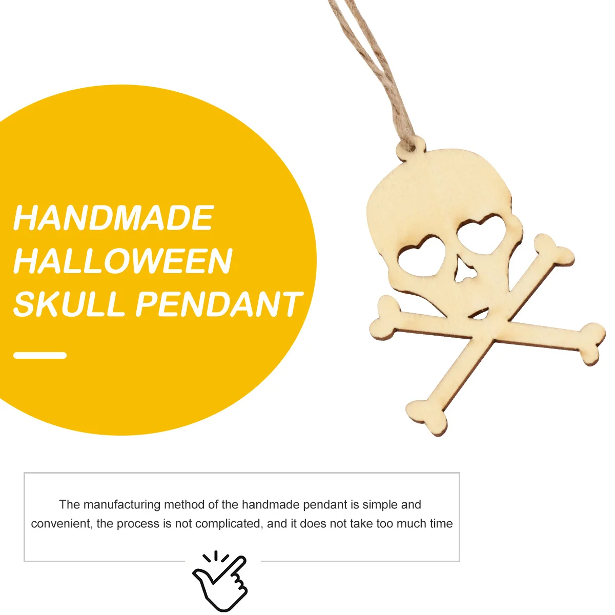 

30Pcs Handmade Wooden Skull Pendants Halloween Decoration DIY Graffiti Ornaments Party Adornments Halloween Decoration Props