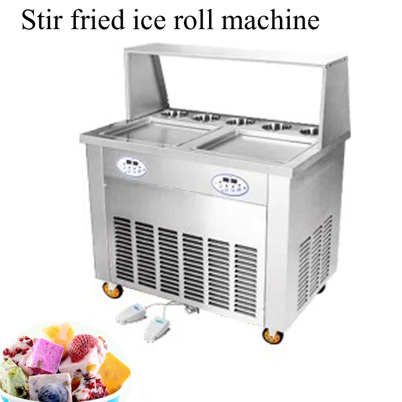 

Commercial Practical Yogurt Frying Machine Fried Ice Cream Roll Machine Single-Pot Stir-Fried Milk Roll Machine