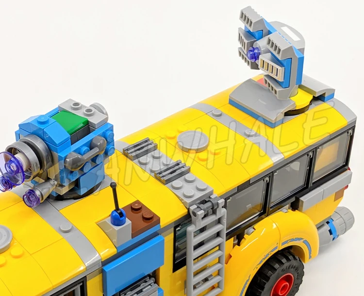 689pcs Hidden Side Paranormal Intercept Bus 3000 School Ghost Command Center 11462 Building Block Toys Compatible With Model