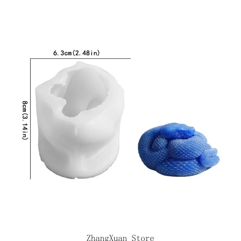 Robuste Schlangen-Silikonform für einfache Reinigung, DIY-Bastelprojekte, 3 x – Detail 6