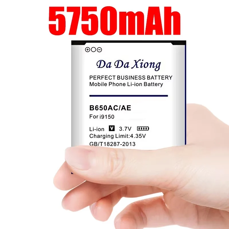 New 6250mah B650ac B650ae Phone Battery for Samsung Galaxy Mega 5.8 I9150 I9152 I9158 I9159 P709 G3858 I9152p I9158v