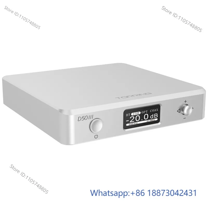 D50 III Desktop HIFI Audio Decoder Dual ES9039Q2M Ten-segment PEQ Adjustment