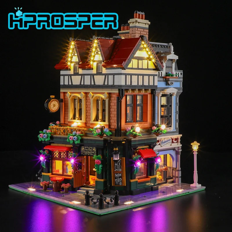 

Светодиодный светильник HPROSPER 5 В для Lego 10350 Tudor Corner, декоративная лампа «сделай сам», с батарейным блоком (набор строительных блоков в комплект не входит)