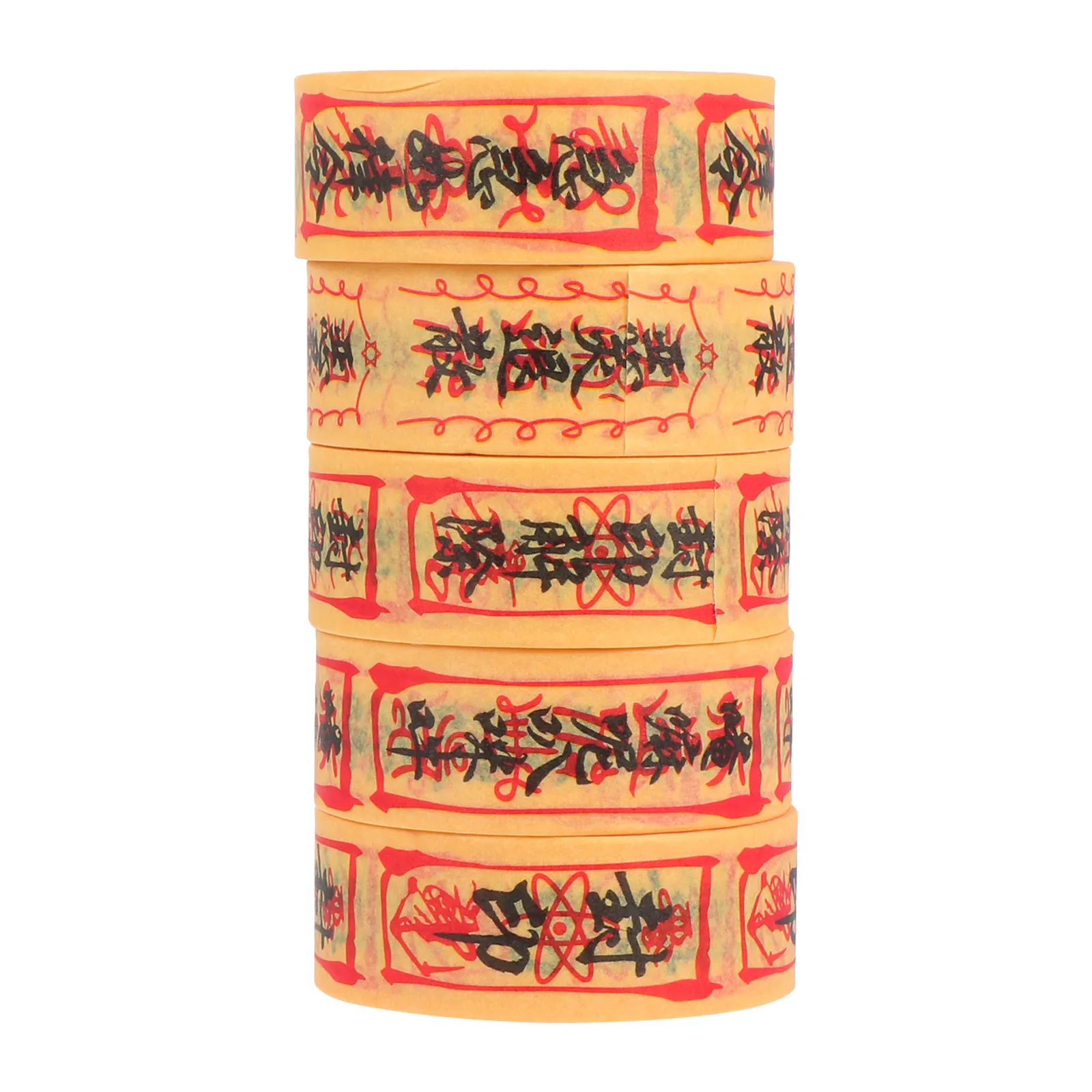 

5 Rolls Adhesive Rune Decorative Scrapbook Cartoon DIY Paper Tapes for Albums Diaries Craft Stickers Decorative Tapes