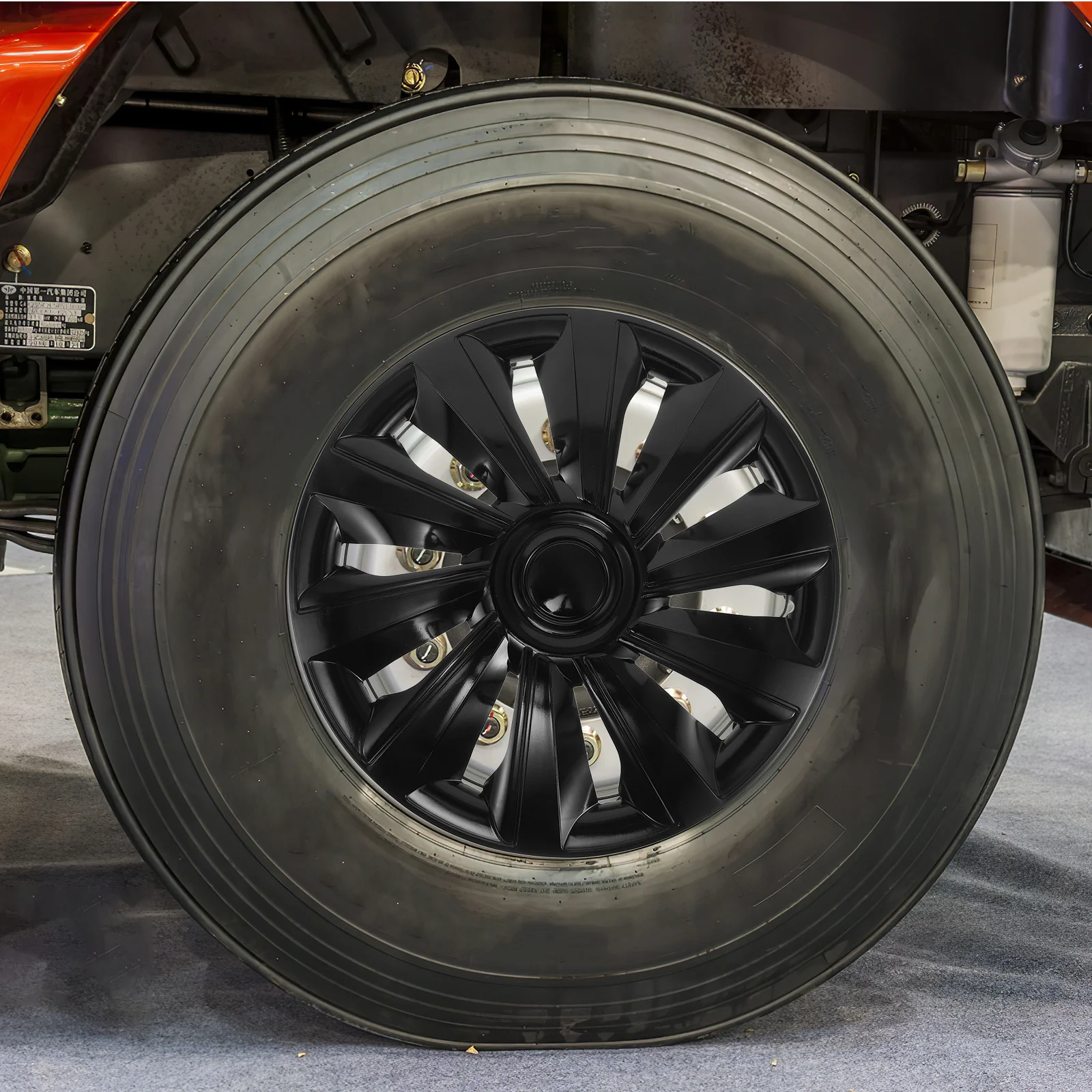 

14 Inch Universal Wheel Hub Caps Durable Plastic Hubcap Rim Covers Clip on Easy Install Car Suv Exterior Accessories Replacement