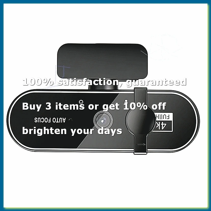 Webcam Video Camera Autofocus Streaming Web Cam with Microphone Full HD Webcams for PC Computer Laptop 4K
