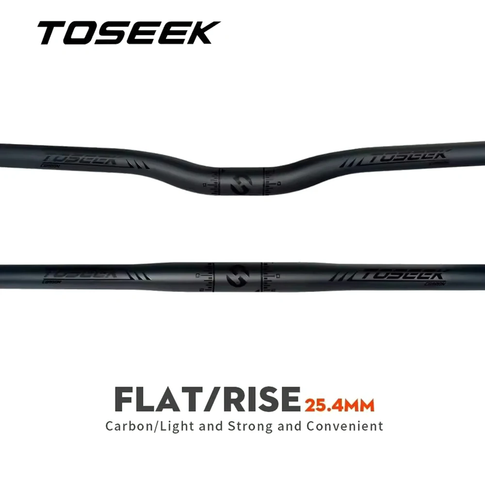 

Руль для велосипеда TOSEEK, черный матовый карбоновый, 25,4 мм, для складных MTB, BMX, детских велосипедов, с подъемом/плоский, 480-700 мм