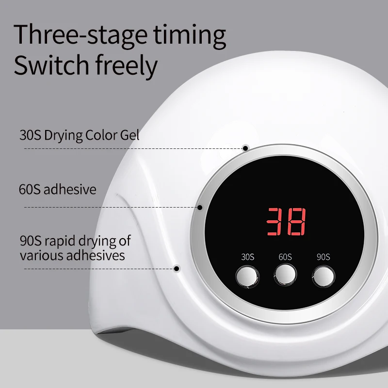 การอบแห้งโคมไฟเล็บ UV LED แบบมืออาชีพด้วยเครื่องมือทําเล็บสําหรับเล็บเจล