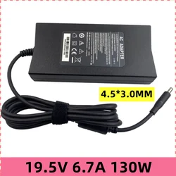 Cargador adaptador de CA para ordenador portátil, dispositivo de 130W, 19,5 V, 6.7A, 6.67A, 4,5x3,0mm, LA130PM190, para Dell XPS 14, XPS 15, 9530, 9550, 9560, precisión M3800, M5510