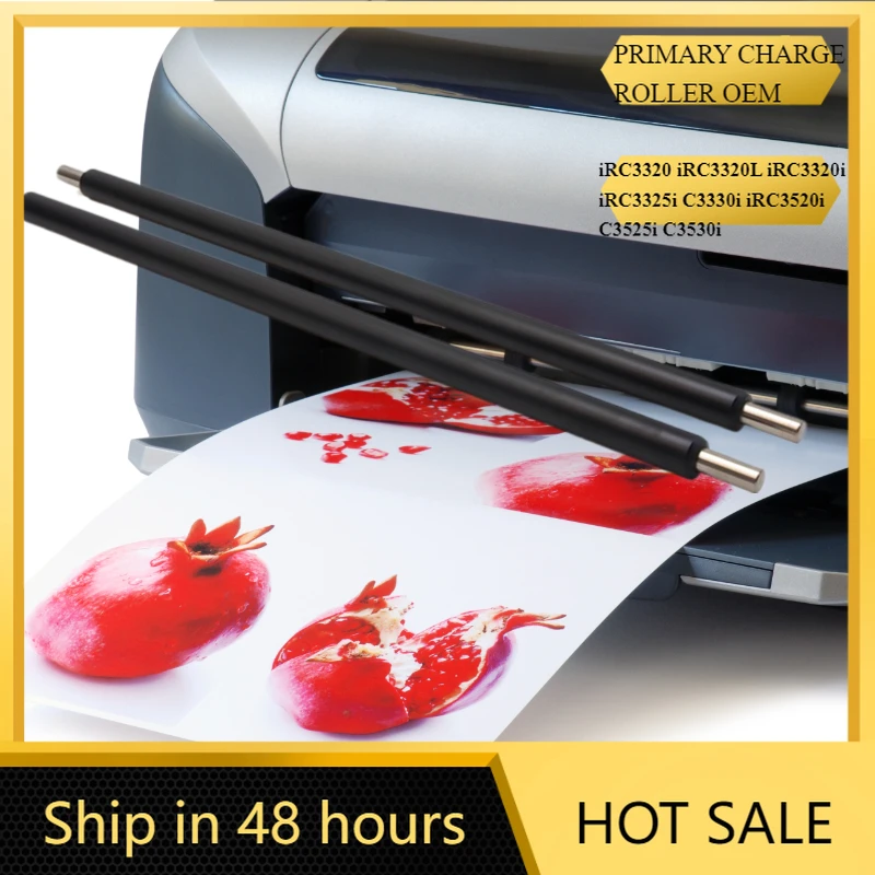 

2PCS HIGH QUALITY OEM PCR CHARGE ROLLER FOR CANON COPIER iRC3320 iRC3320L iRC3320i iRC3325i C3330i iRC3520i C3525i C3530i