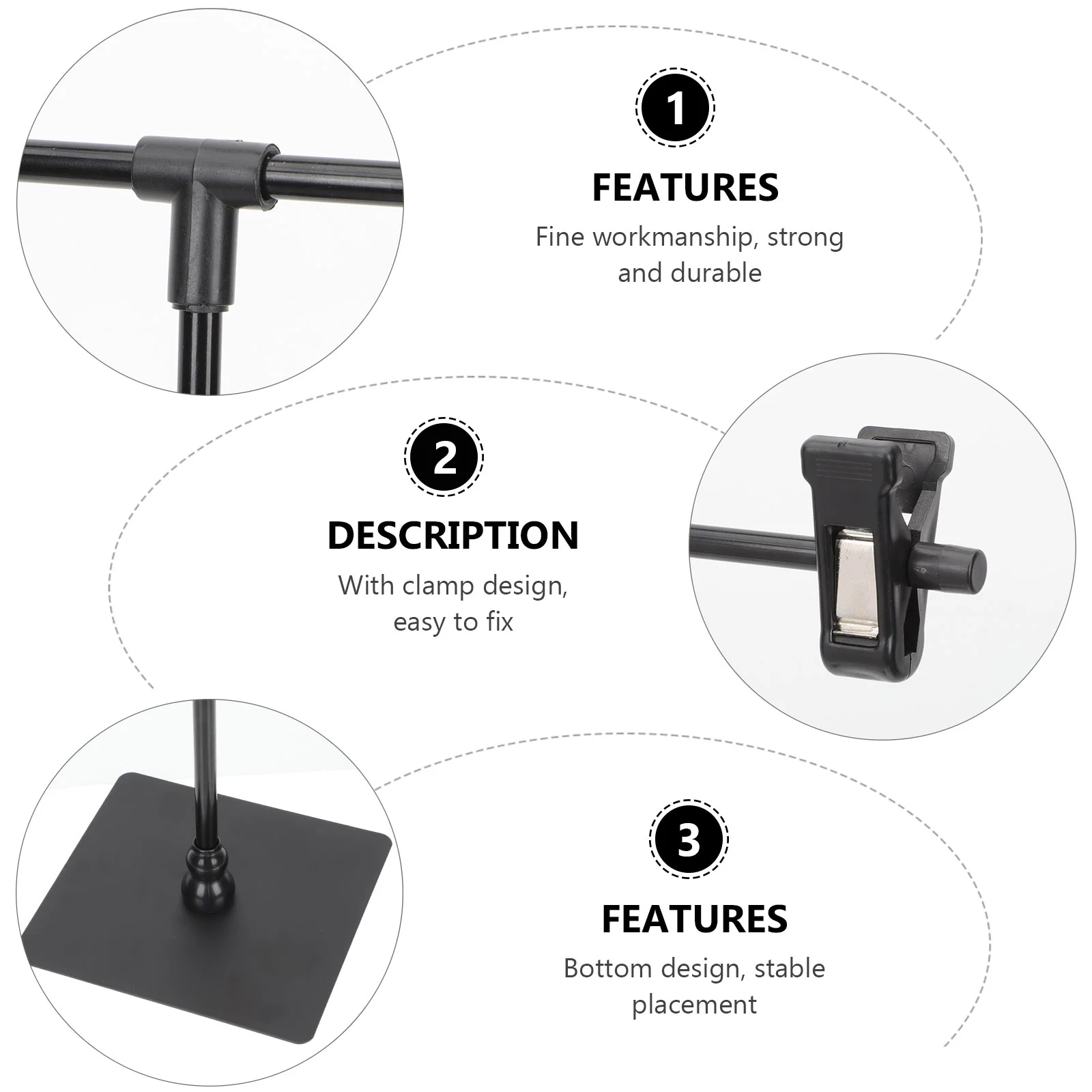 Advertising Display Stand Stands Poster Showing T-shaped Holder Sign Multipurpose Rack Pop The Holders