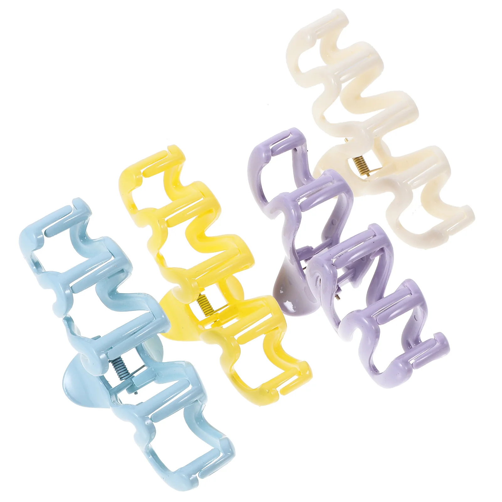 

4pcs Large Claw Clips Jaw Accessories for Women Girls Thick Long Styling Tool Big Prong Headdress Thin Hair Practical Shark Clip