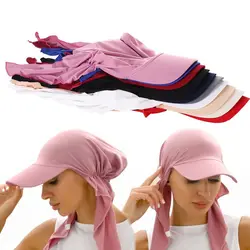 Muslim Women's Scarf Caps Casual Headscarf Sun Headwear Turban Hat Slouchy Beanie