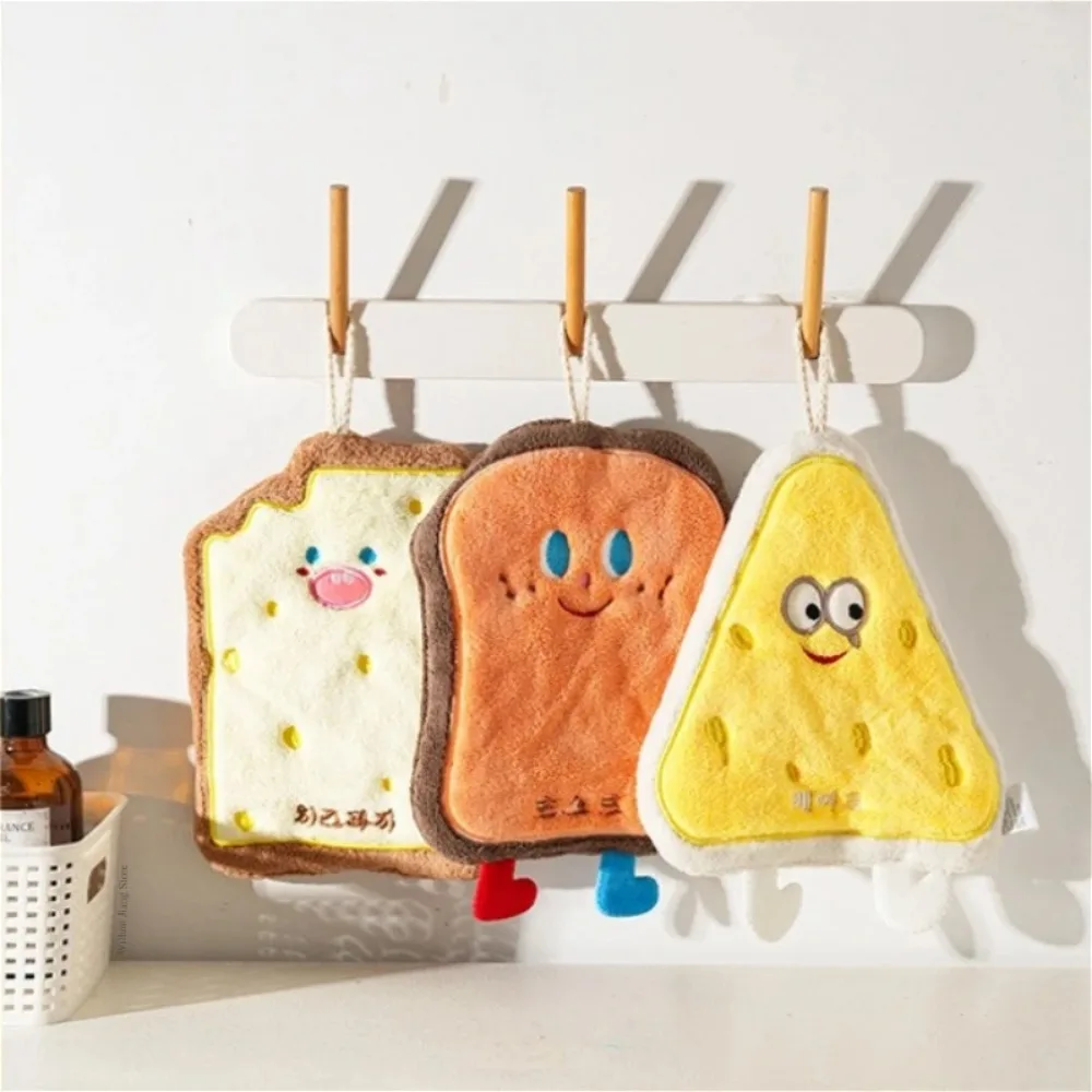 

Набор из 4 мягких полотенец из кораллового флиса с милым дизайном в виде пончиков и сыра, высокоабсорбирующие, подходят для ванной, кухни и повседневного домашнего использования.