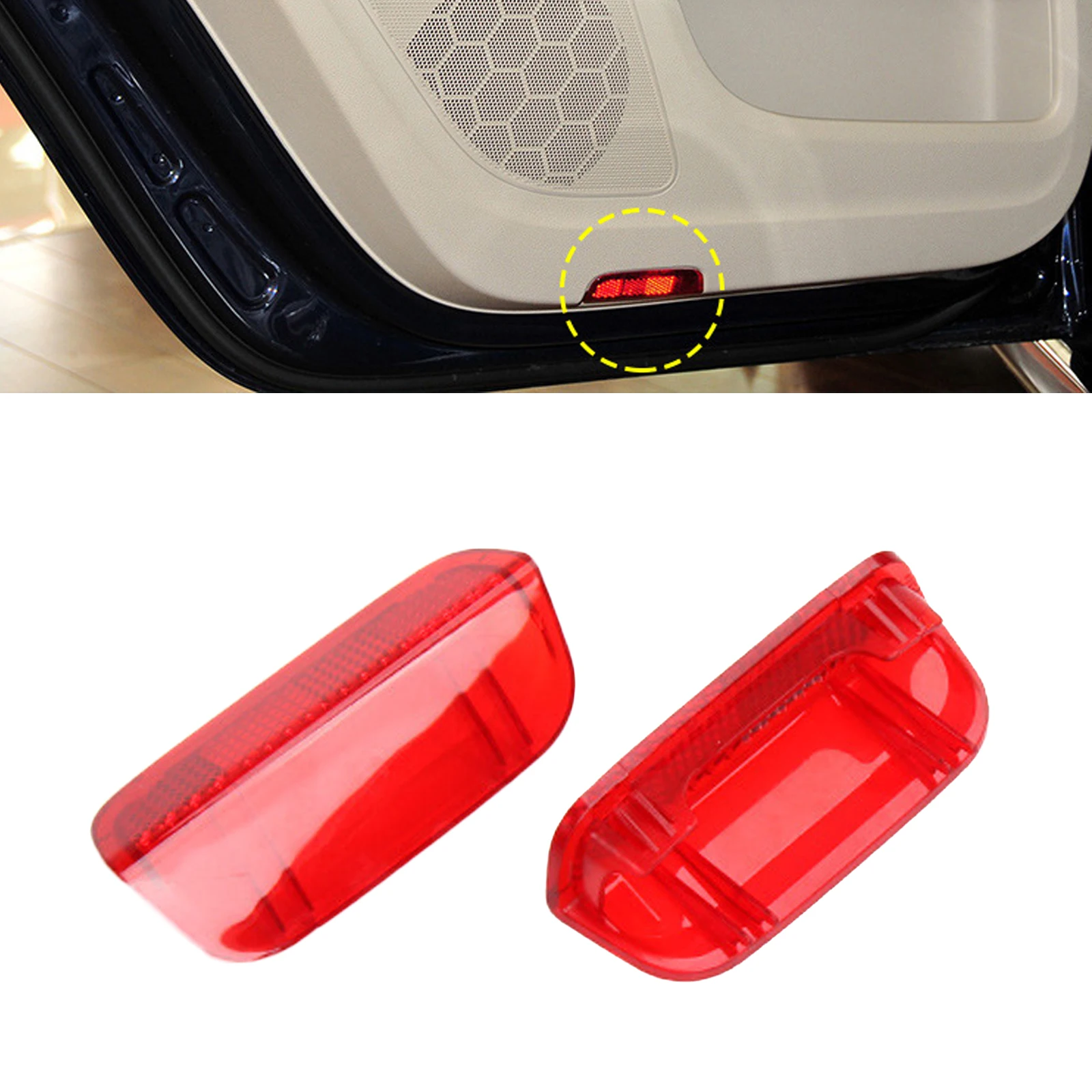 2 stücke Innentür Panel Licht Lampe Objektiv Reflektor 1KD947419 Für Passat Für Jetta Für Golf 2004-2016