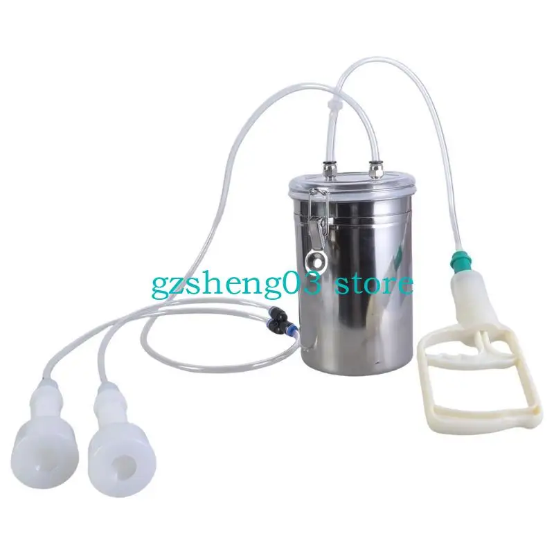 

U75C Manual Milking Machine Stainless Steel Goat Sheep Milker Cow Vacuum Pumps for Sheep and Cow