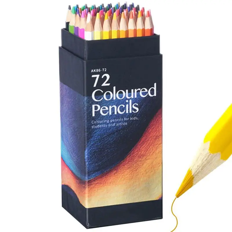 Colored Pencils For Adult Coloring 24/72 Colored Pencils Set Coloring Pencils Set Gift For Adults Kids Beginners