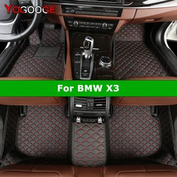 YOGOOGE Custom Car Floor Mats For BMW X3 E83 F25 G01 F97 Auto Carpets Foot Coche Accessorie