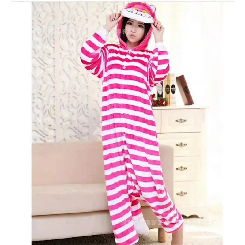 บ้านหมีอะนิเมะเครื่องแต่งกาย TPRPCO ฤดูหนาวชุดนอนผู้ใหญ่การ์ตูน Cheshire Cat Unisex Onesies Pajamasp1p2t 2025 ใหม่