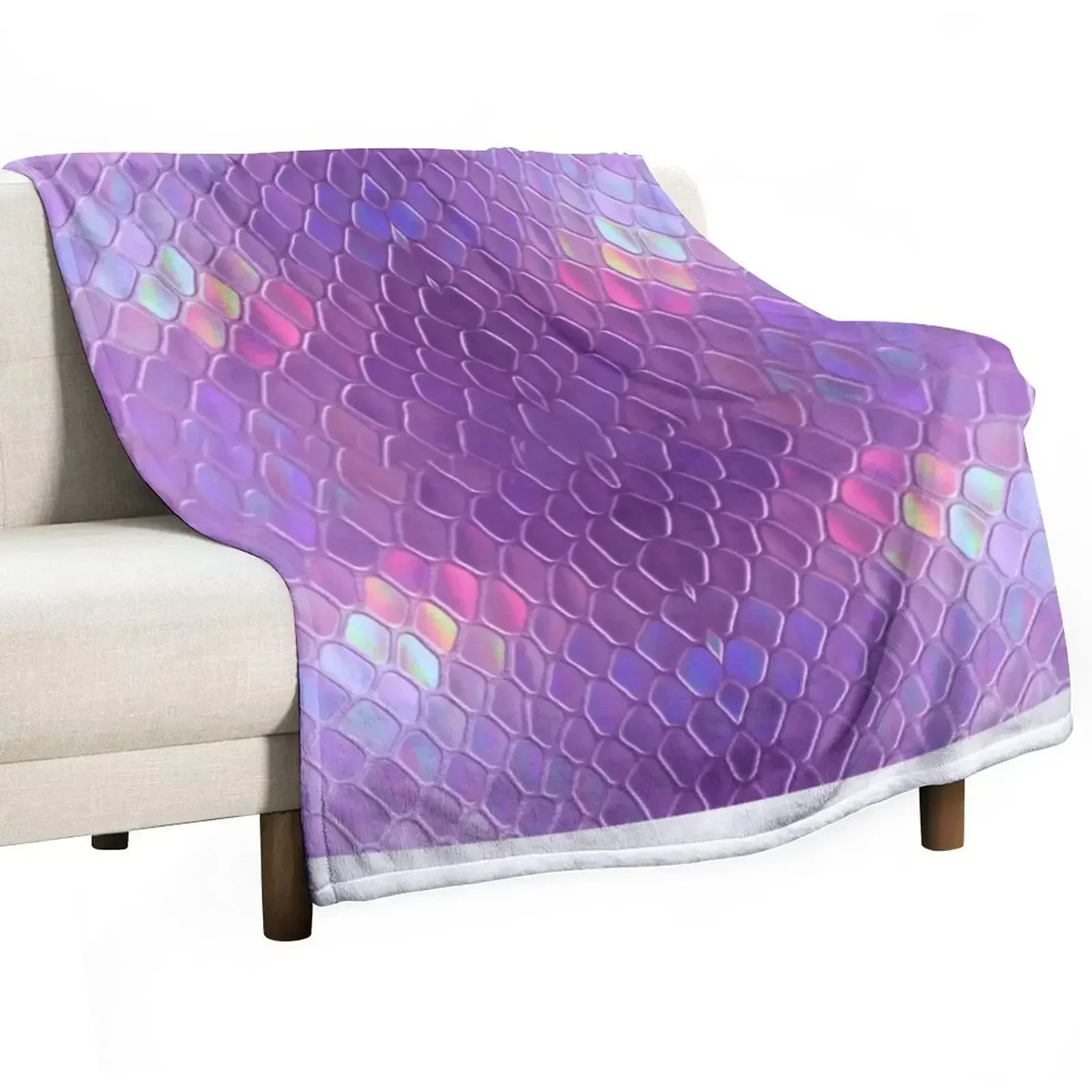 Holographic snake Throw Blanket Blankets For Bed for sofa Blankets