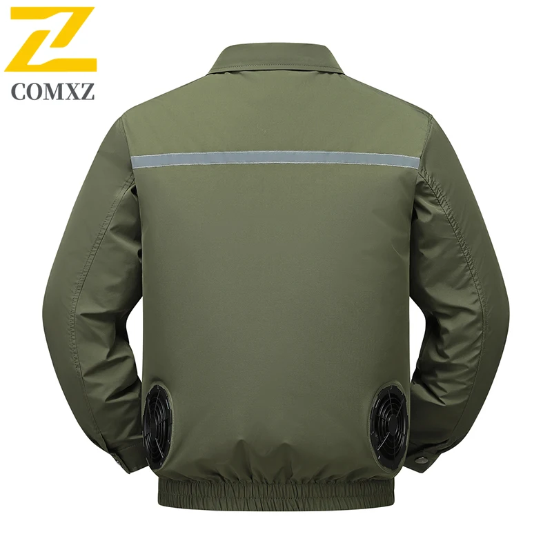 

Summer Fan Jacket Intelligent Refrigeration Air Conditioning Coat Clothes Outdoor Fishing Fan Refrigeration Vest Camo Work Set
