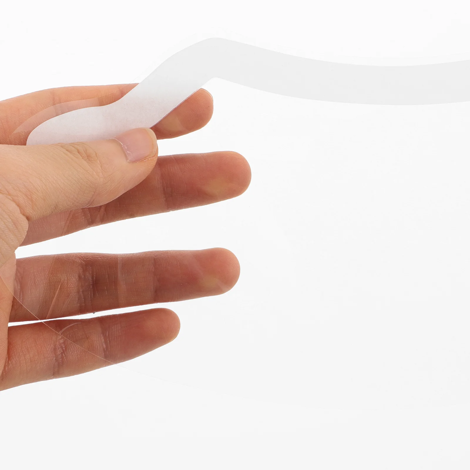 

50pcs Hair Cut Shield Transparent Shower Visor For Salon Makeup Hair Cutting Eye Protection Mask Firm Plastic Disposable Eye