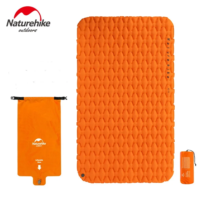 Naturehike Outdoor 2 Person Inflatable Mattress Ultralight Sleeping Pads Air Mattresses Camping Mat Cushion With Fill Air Bag