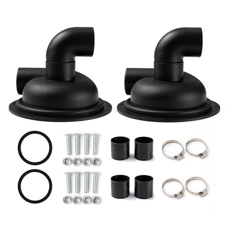 2 pçs separador de poeira a vácuo ciclone tampa com cotovelo diy fácil instalar ciclone capa coletor poeira