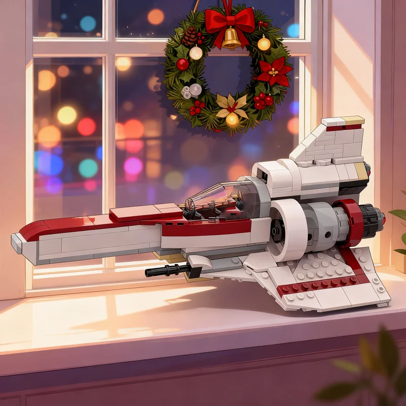 

347 деталей MOC: Конструктор «Звездные войны: Battlestar Galactica Colonial Viper» – Идеальный подарок на Рождество, развивающая игрушка для сборки и обучения