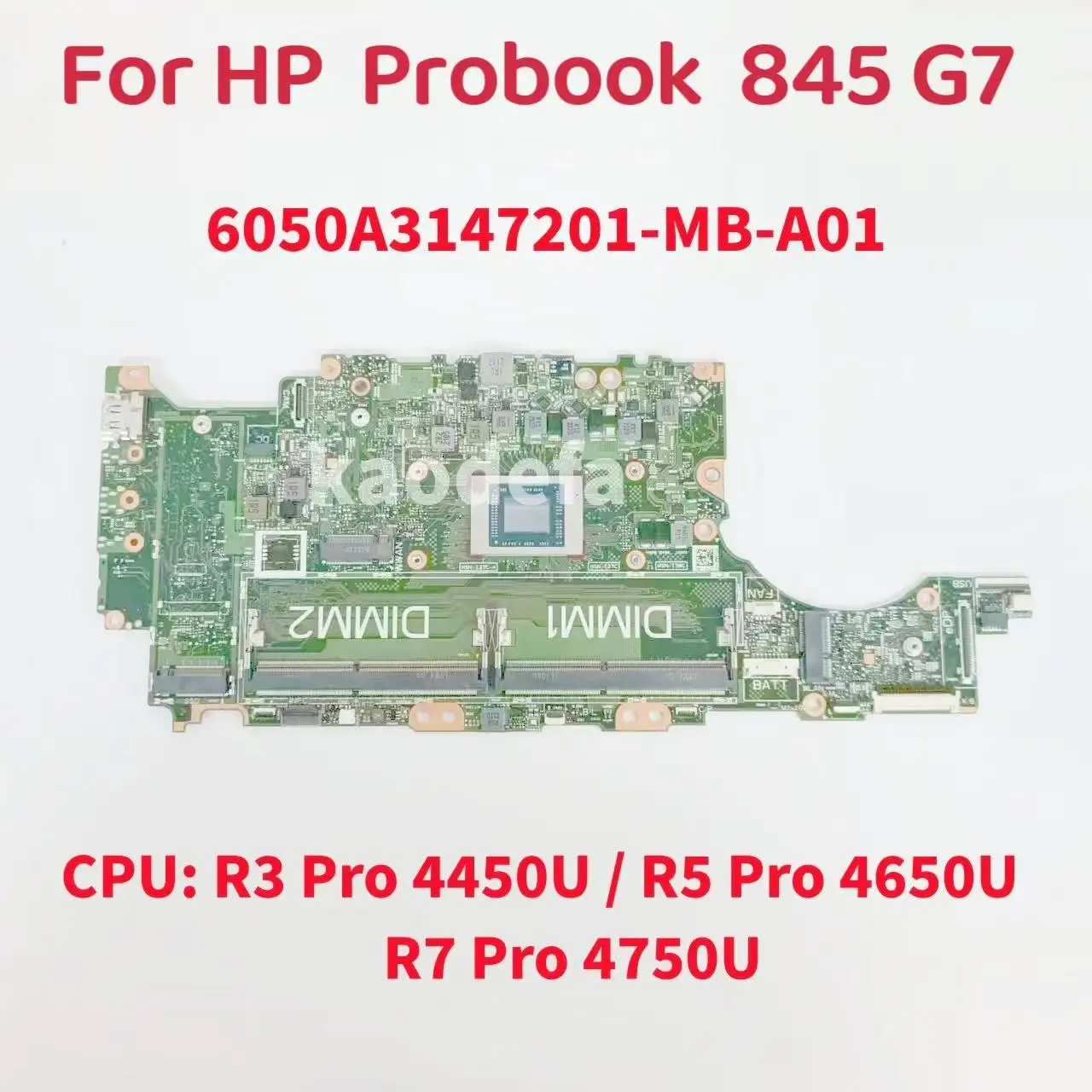 

6050А 3147201 -MB-A01 для ноутбука HP ProBook 845 G7, материнская плата с процессором AMD R3 R5 R7 M22242-601 M22243-601 M22244-601