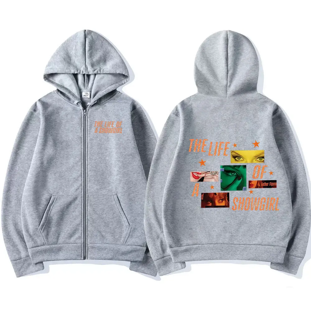 حياة فتاة الإستعراض ألبوم سستة هوديس الرجال النساء الملابس Harajuku زمم قمصان سويت شيرت بقلنسوة كم طويل الصوف معطف سترة