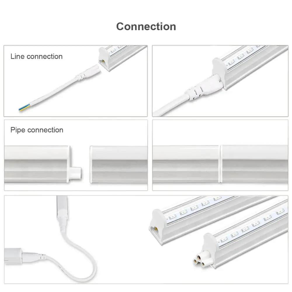 29/57CM LED Tube Plants T5 Lamp with Switch Grow Lights for Seeding Potted 110V 220V Full Spectrum Phyto Lamp for Tent Flowers