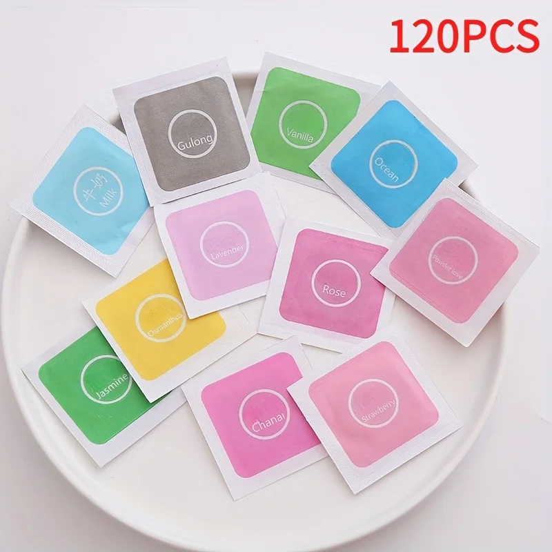 120er-Pack Beutel für Heimduft, langanhaltender Geruchsbeseitiger und Feuchtigkeitsabsorberbeutel für Schrank, Auto, Schrank, Reisen