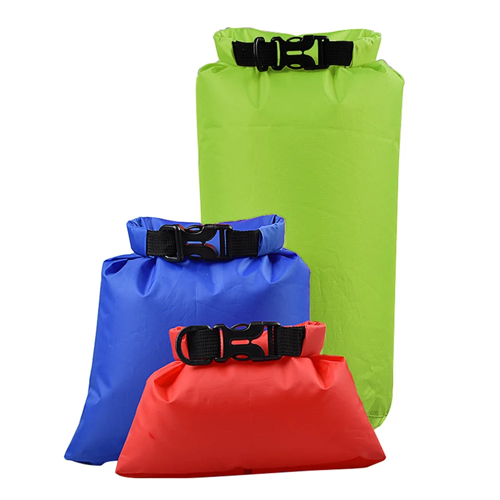 

3Pcs Waterproof Storage Bag for Swimming Bright Float Buoy with Dry Compartment Portable Inflatable for