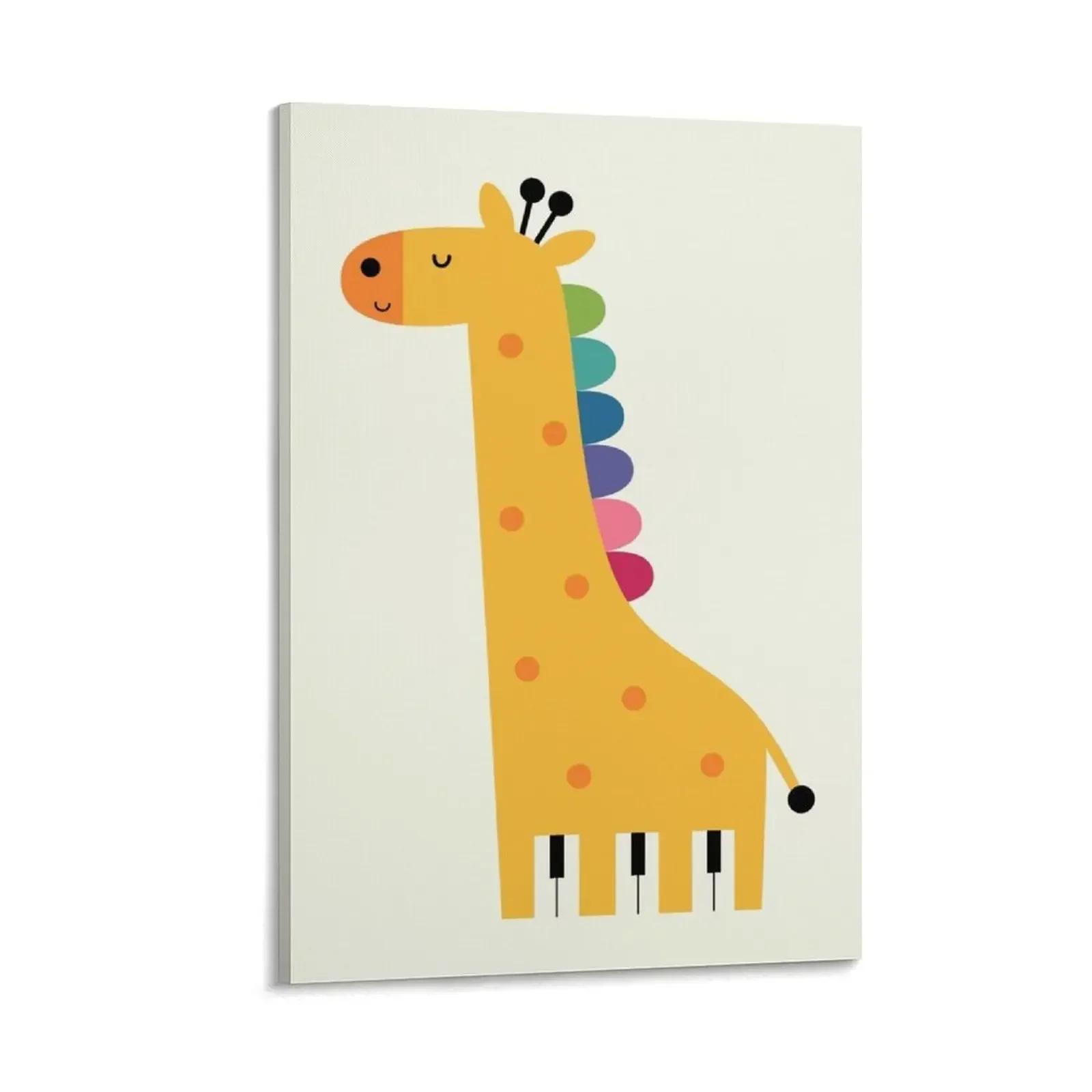 

Giraffe Piano Canvas Painting home decor interior wall decor Decoration decorations for the room