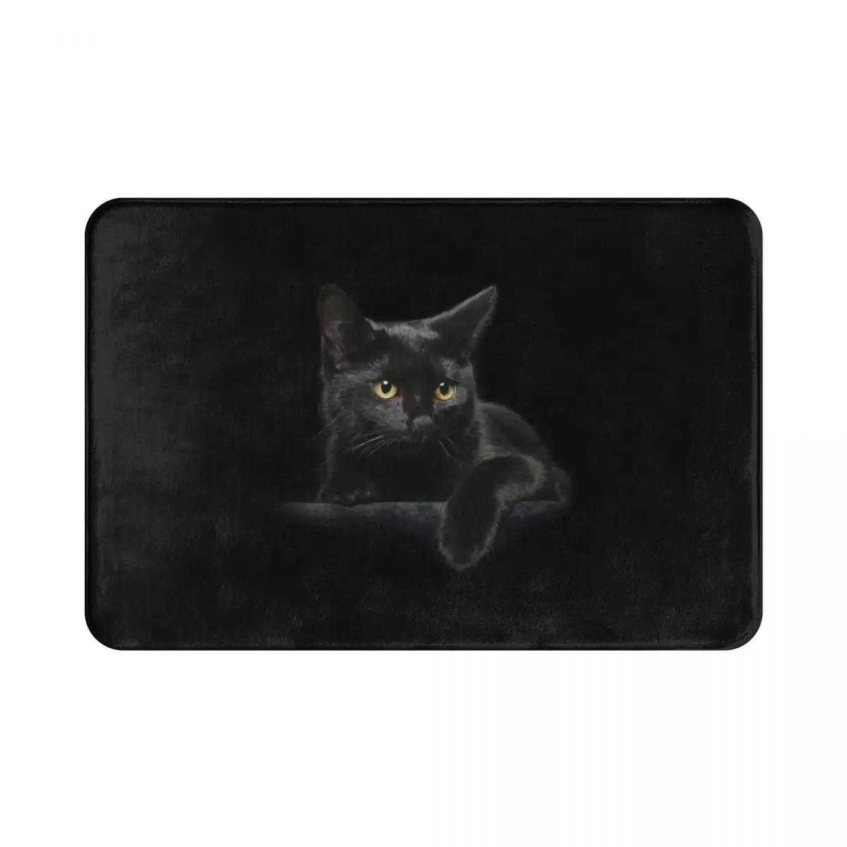 

Black Cat Polyester Doormat Rug carpet Mat Footpad Anti-slip Washable Front Room Corridor Kitchen Bedroom balcony toilet 40*60cm