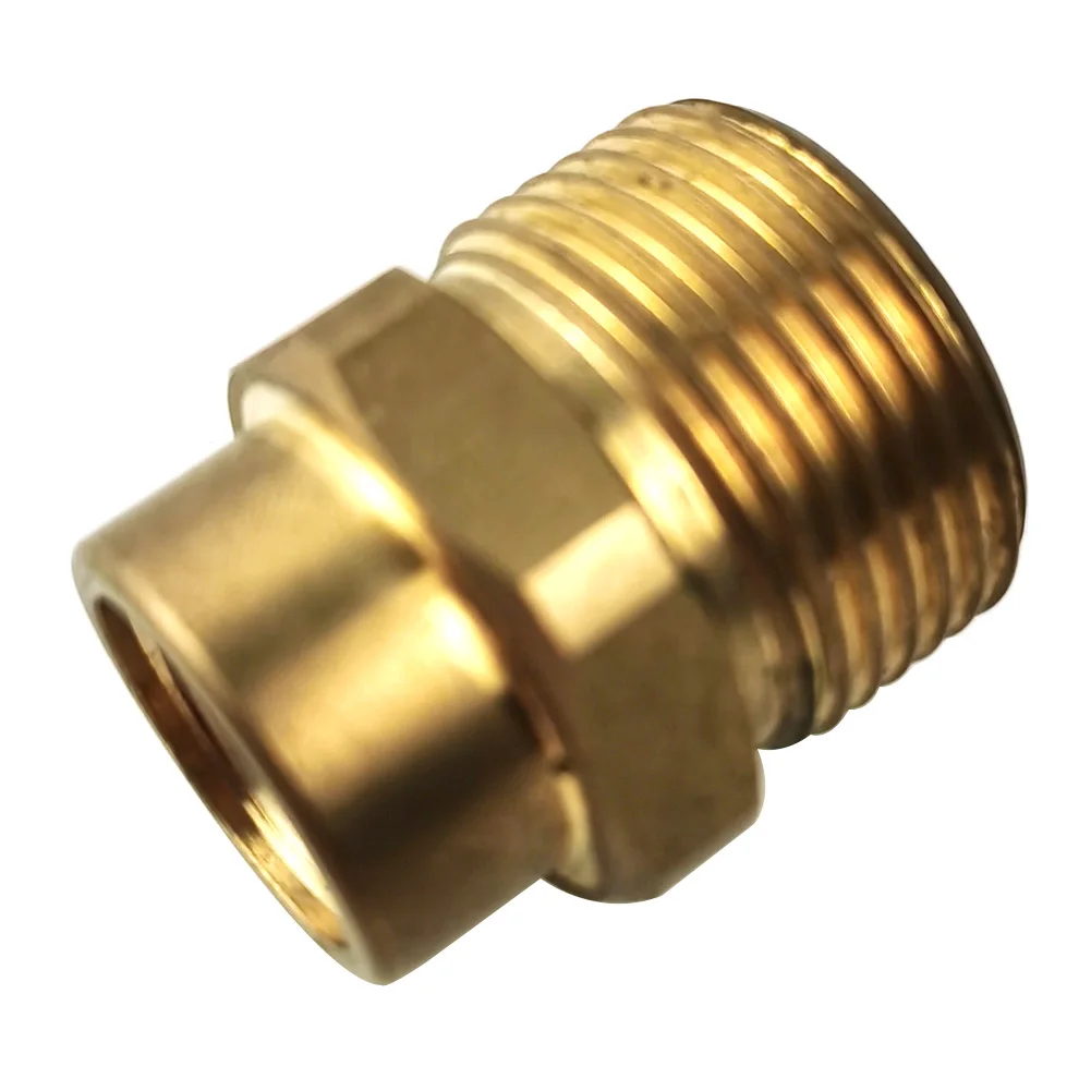 M22 14mm X 1/4 Snow Foam Lance Adapter Coupler Quick Disconnect Pressure Washer Plug Brass Connector for High Pressure Water Pot