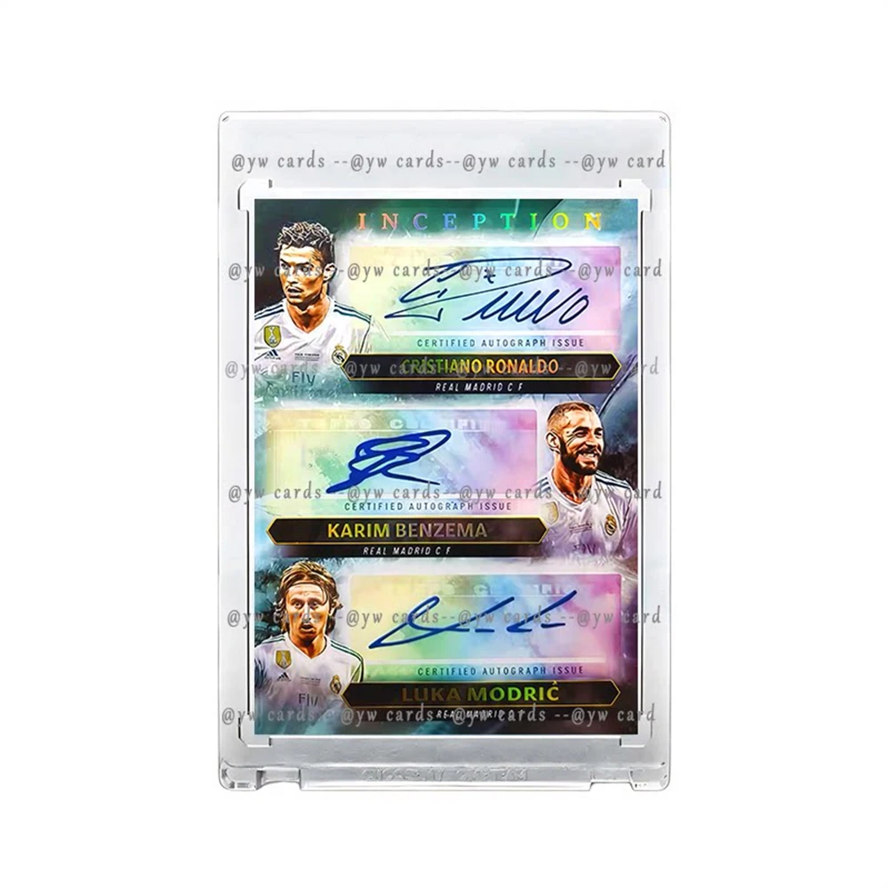DIY homemade Messi Neymar Suarez Yamal Signed Soccer Trading Card Brick Refracted glitter laser Boy's birthday Christmas gift