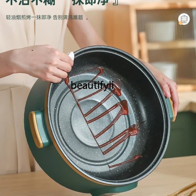 Vaporizador eléctrico multifuncional de tres capas de gran capacidad para el hogar, olla de cocina inteligente para bollos al vapor multicapa