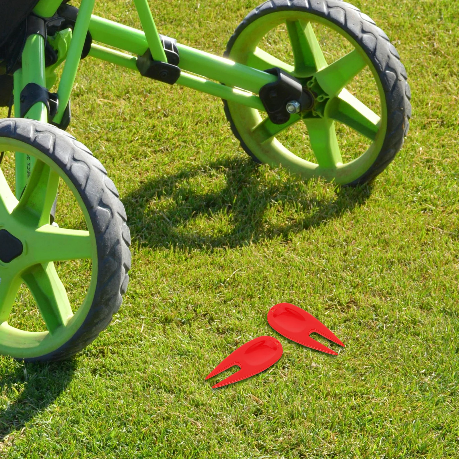 5Pcs Plastic Golf Divot Repair Fork Streamlined Design Turf Restoration Tool Pocket-Friendly Non-Scratch Surface for Easy Carry