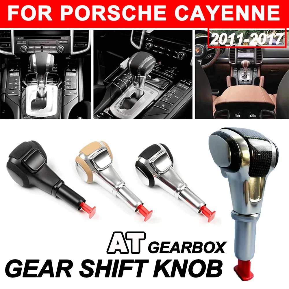

Automatic Gearbox Gear Shift Knob Lever AT Car Aircraft Gear Handle For Porsche Cayenne 2011 2012 2013 - 2017 Car Accessories